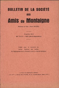 Bulletin de la Société des amis de Montaigne