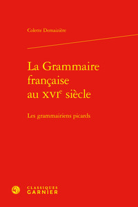 La Grammaire française au XVIe siècle