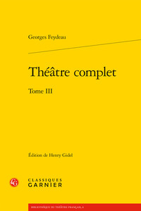 THEATRE COMPLET - TOME III