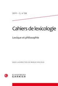 Cahiers de lexicologie