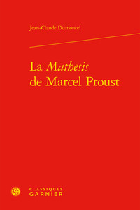 La Mathesis de Marcel Proust