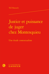 Justice et puissance de juger chez Montesquieu