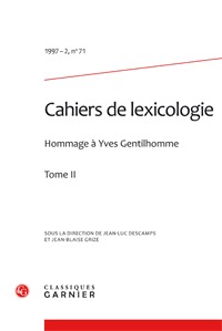 Cahiers de lexicologie