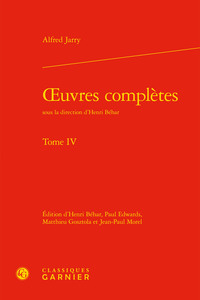 OEUVRES COMPLETES - TOME IV