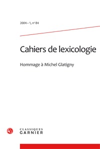 Cahiers de lexicologie