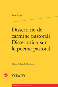 Dissertatio de carmine pastorali / Dissertation sur le poème pastoral