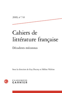 Cahiers de littérature française