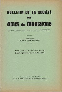 Bulletin de la Société des amis de Montaigne