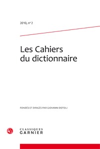 Les Cahiers du dictionnaire