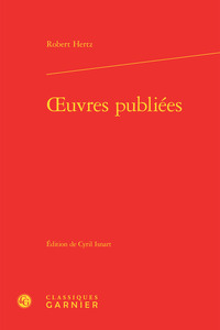 oeuvres publiées