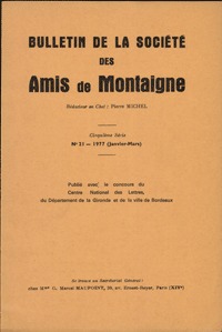 Bulletin de la Société des amis de Montaigne