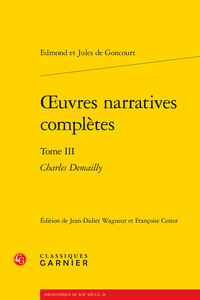 oeuvres narratives complètes