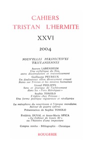 Cahiers Tristan L'Hermite