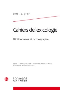 Cahiers de lexicologie