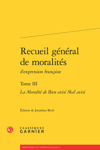 Recueil général de moralités
