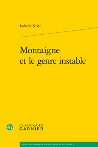 Montaigne et le genre instable