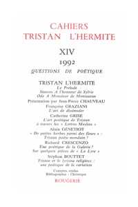 Cahiers Tristan L'Hermite