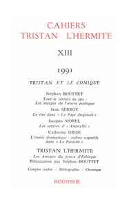 Cahiers Tristan L'Hermite