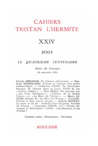 Cahiers Tristan L'Hermite