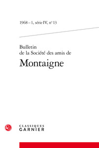 Bulletin de la Société des amis de Montaigne