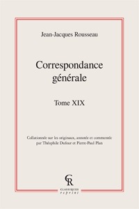 CORRESPONDANCE GENERALE - TOME XIX