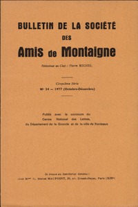 Bulletin de la Société des amis de Montaigne. V, 1977-3, n° 24