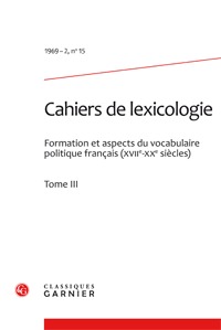 Cahiers de lexicologie