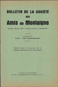 Bulletin de la Société des amis de Montaigne. III, 1963-3, n° 28