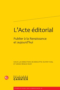 L'Acte éditorial