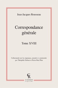 CORRESPONDANCE GENERALE - TOME XVIII