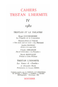 Cahiers Tristan L'Hermite