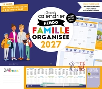 Grand calendrier hebdo Famille organisée 2027