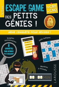 Escape game des petits génies - CM1 au CM1- Cahier de vacances