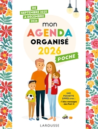 Mon agenda famille organisée 2026 - Poche