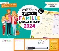 GRAND CALENDRIER MENSUEL FAMILLE ORGANISEE 2024