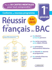 Bac 2023 - Réussir le français au bac, avec des cartes mentales