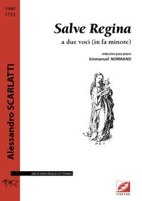 Salve Regina a due voci (in fa minore) - réduction piano