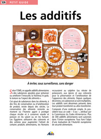 LES ADDITIFS