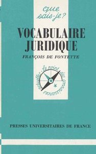 Vocabulaire juridique