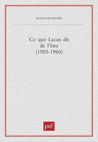 Ce que Lacan dit de l'être