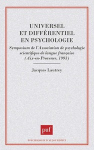 Universel et différentiel en psychologie