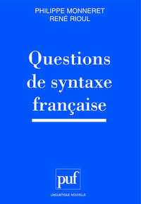 QUESTIONS DE SYNTAXE FRANCAISE