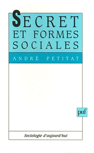 SECRET ET FORMES SOCIALES