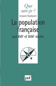 La population française au XVIIe et XVIIIe siècles