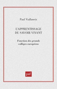 L'APPRENTISSAGE DU SAVOIR VIVANT