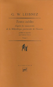 Textes inédits de G. W. Leibniz