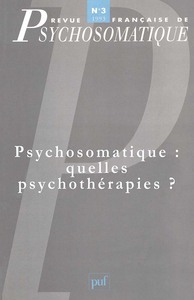 REVUE FRANCAISE DE PSYCHOSOMATIQUE N  3 (1993)