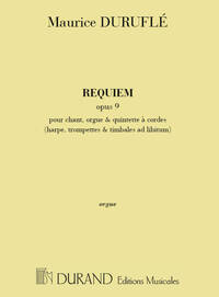 REQUIEM OPUS 9 - ORGAN ORGUE