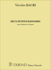 DEUX PETITES RAPSODIES (1979)  CLARINETTE