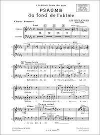 PSAUME 130 DU FOND DE L'ABIME CHANT
